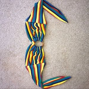 Montce Caribbean Stripe Bandeau Top